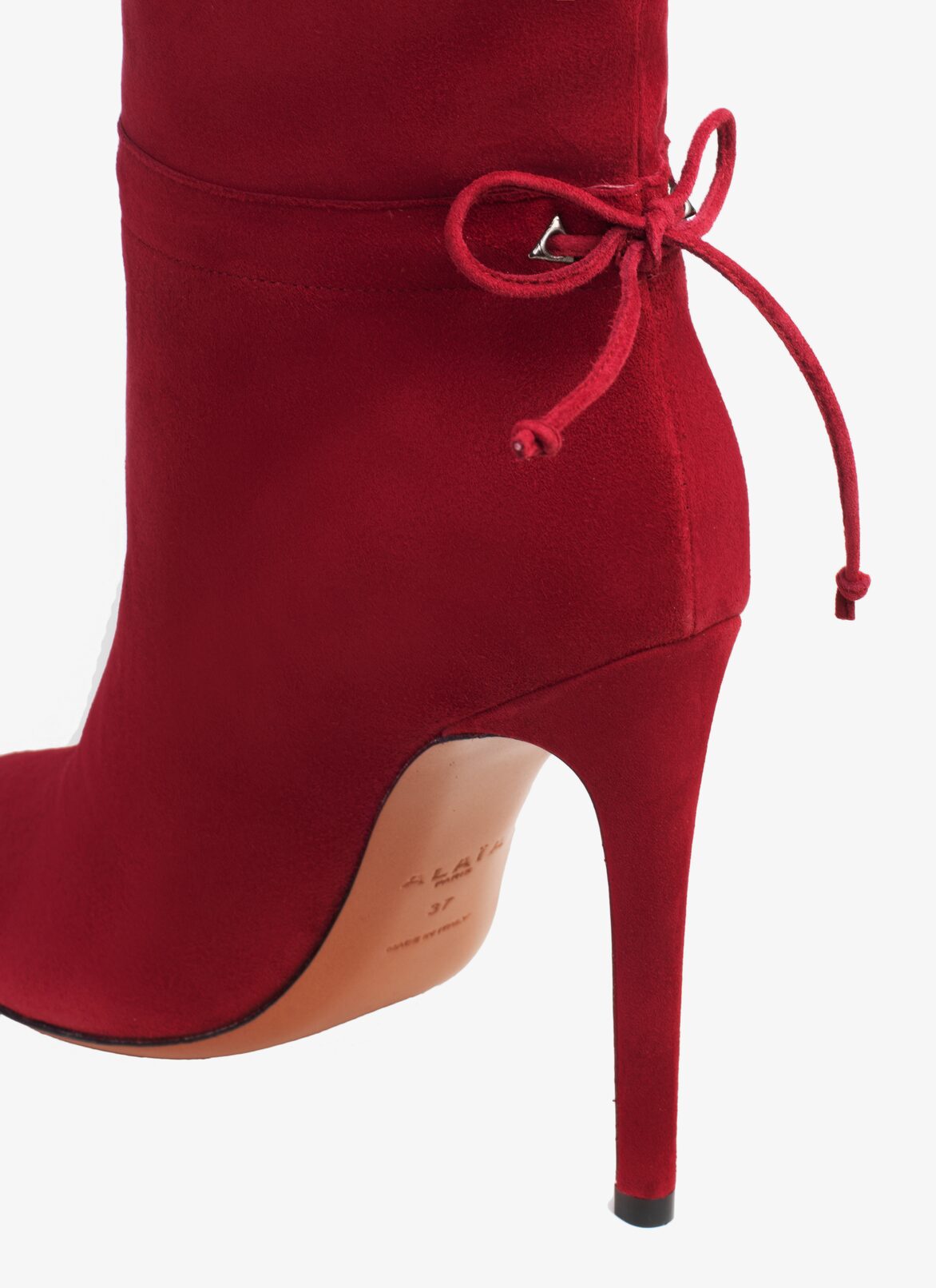 MID-CALF STILETTO BOOTS  ALAÏA PURPLE MID-CALF STILETTO BOOTS